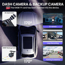 10.26 " Wireless Carplay Screen with 4K Dash Cam & 1080P Rear Cam