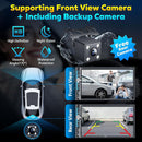 10.26 " Wireless Carplay Screen with 4K Dash Cam & 1080P Rear Cam