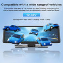 10.26 " Wireless Carplay Screen with 4K Dash Cam & 1080P Rear Cam