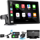 10.26 " Wireless Carplay Screen with 4K Dash Cam & 1080P Rear Cam