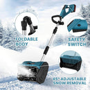 12 inches Cordless Snow Shovel with 2 Batteries