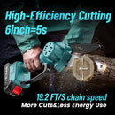2 in 1 Cordless 8 inch Chainsaw with Pole Saw