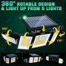 5 Heads Solar Outdoor Lights