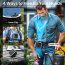 Solar Waist Fan with Mosquito Repellent Ring