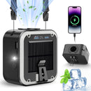 Solar Waist Fan with Mosquito Repellent Ring