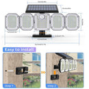 5 Heads Solar Outdoor Lights