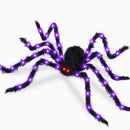 Halloween Spider Web Light Set with 2 Mini Spider String Lights