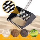 3 in 1 Metal Poop Scooper & Rake & Screen, For Chickens, Dogs, Horses, and Cats