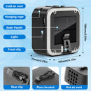 Solar Waist Fan with Mosquito Repellent Ring