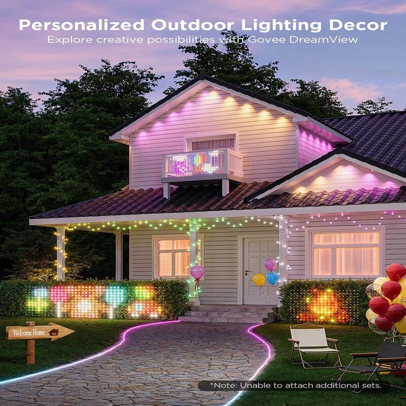 Smart RGBIC Outdoor LED Net Lights