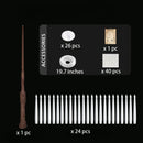 24 PCS Floating Candles with Wand Remote & Holiday Tattoo Sticker Set