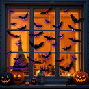 104PCS Halloween 3D Lighted Bats / Spider / Ghost Wall Decors