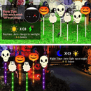 6 PCS Halloween Solar Ground Lights Outdoor LED Decor