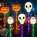 6 PCS Halloween Solar Ground Lights Outdoor LED Decor