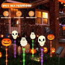 6 PCS Halloween Solar Ground Lights Outdoor LED Decor