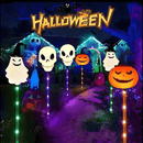 6 PCS Halloween Solar Ground Lights Outdoor LED Decor