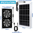 25W Solar Exhaust Fans