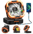 3 in 1 Solar Camping Fan
