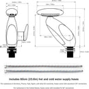 Bathroom Pull-Out Faucet with LED Light