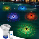 Solar Pool Chlorine Floater with Colorful Light