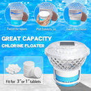 Solar Pool Chlorine Floater with Colorful Light