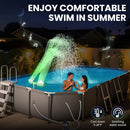 Solar Pool Fountain with Lights