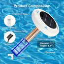 Solar Powered Pool Ionizer with LED Light