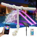 Solar Pool Fountain with Lights