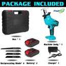Cordless Reciprocating Saw with 2 Batteries
