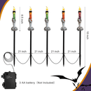 Solar-Power Skull Candle Light Halloween Pathway Decor